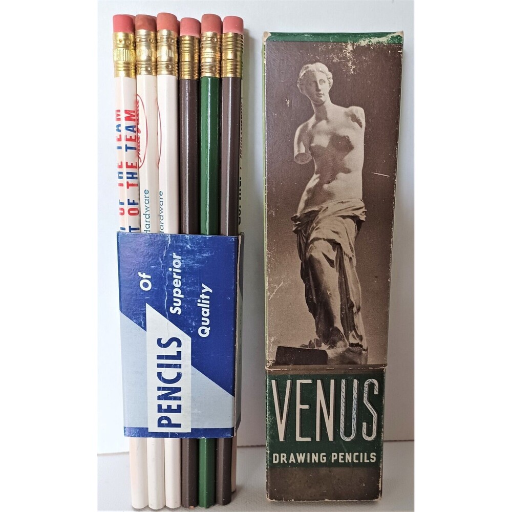 Vintage Pencils Venus & McKeon Lumber Co & Lilco Electric  & LEA 24 Pencils